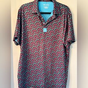 Pins & Aces Blue Polo